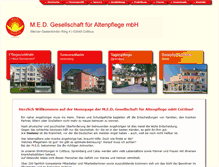 Tablet Screenshot of med-cottbus.de